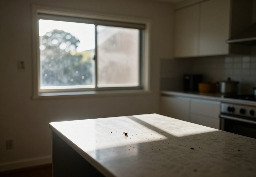 Cockroaches in a Kingsgrove kitchen before pest control